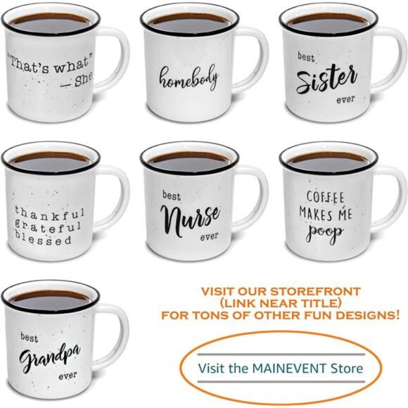 His And Hers Mugs Set Of 2 Coffee Mug 11 Ounce, Cute Matching Coffee Mug Couples - Picture 6 of 7